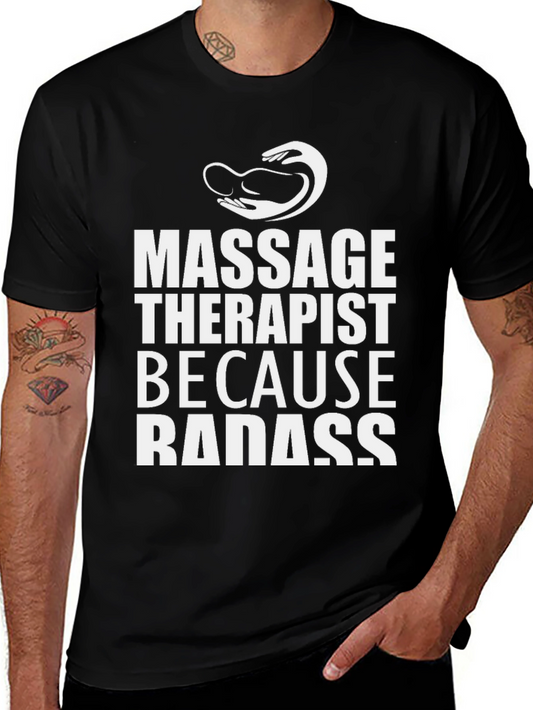Massage Therapist Badass Graphic T-Shirt