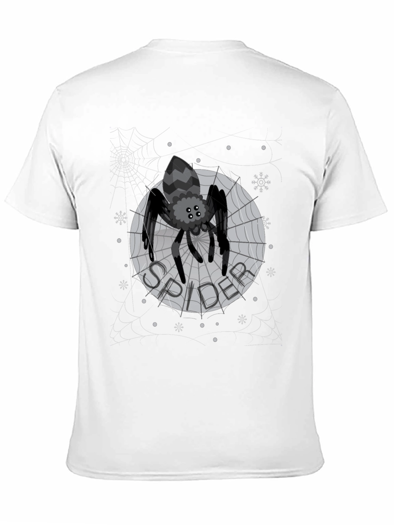 Spider Web Graphic Print Mens T-Shirt