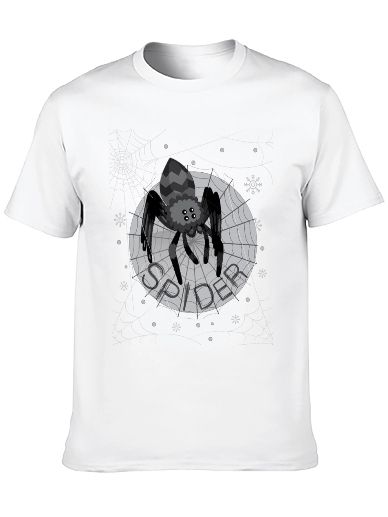 Spider Web Graphic Print Mens T-Shirt
