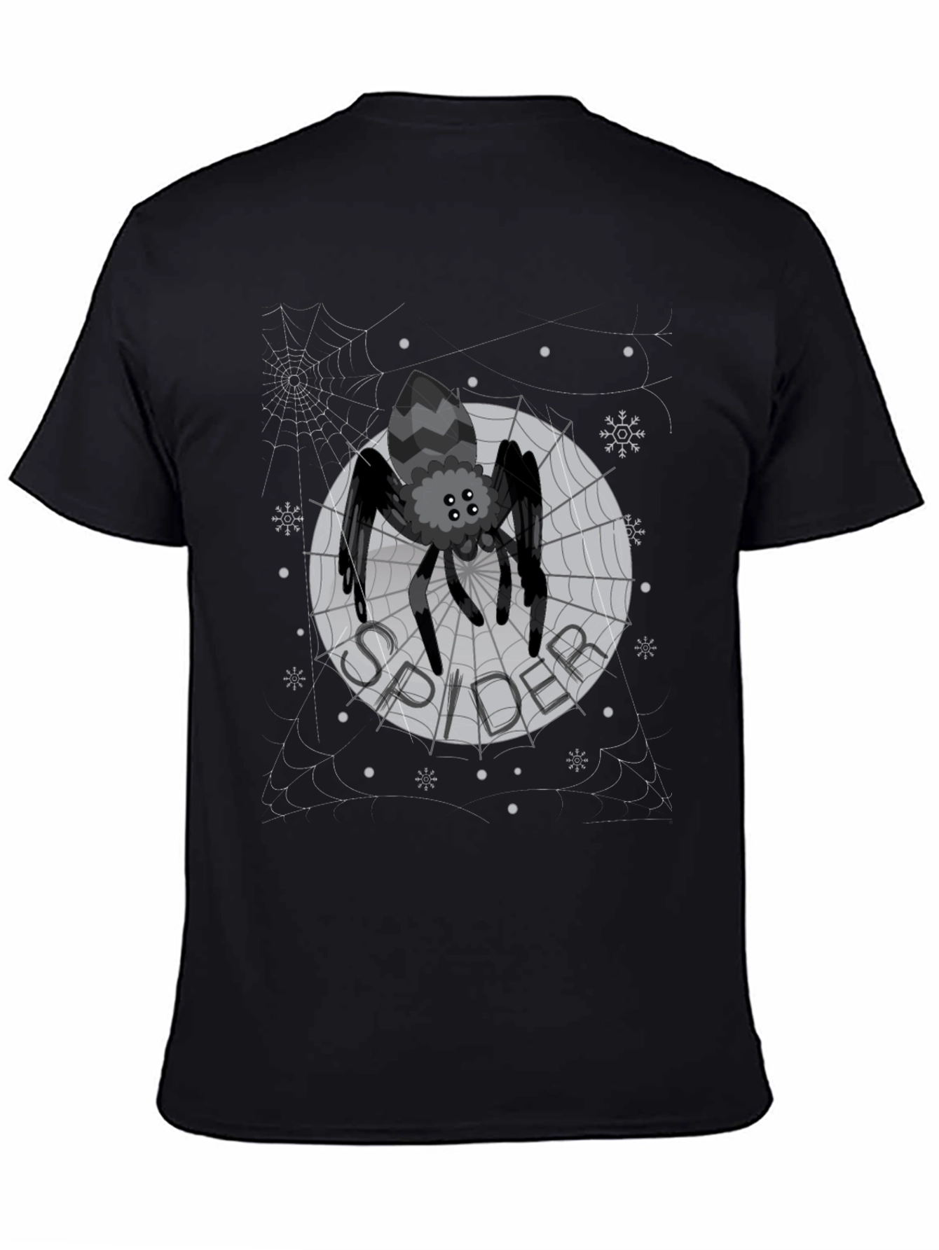 Spider Web Graphic Print Mens T-Shirt