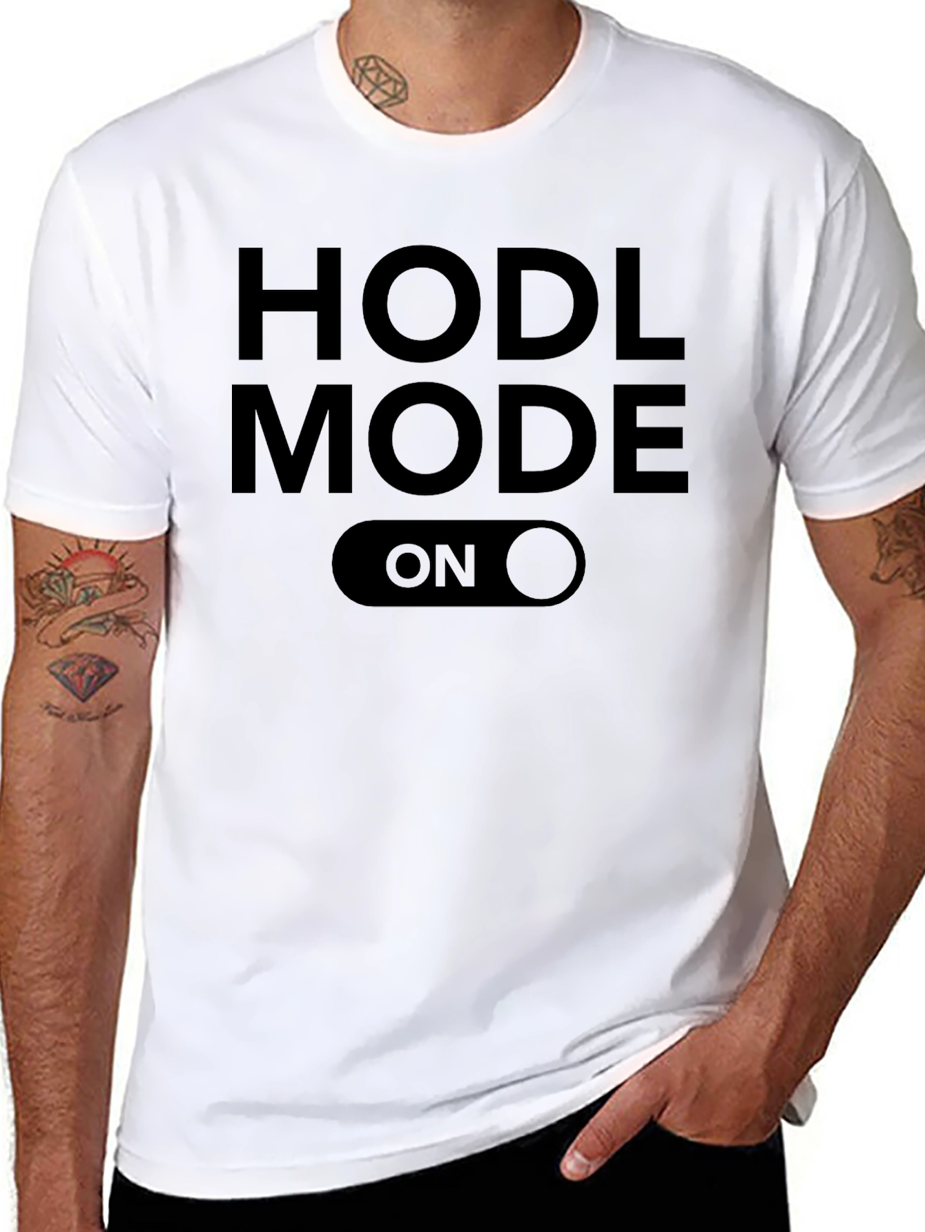 HODL Mode ON Black T-Shirt - Crypto Investor