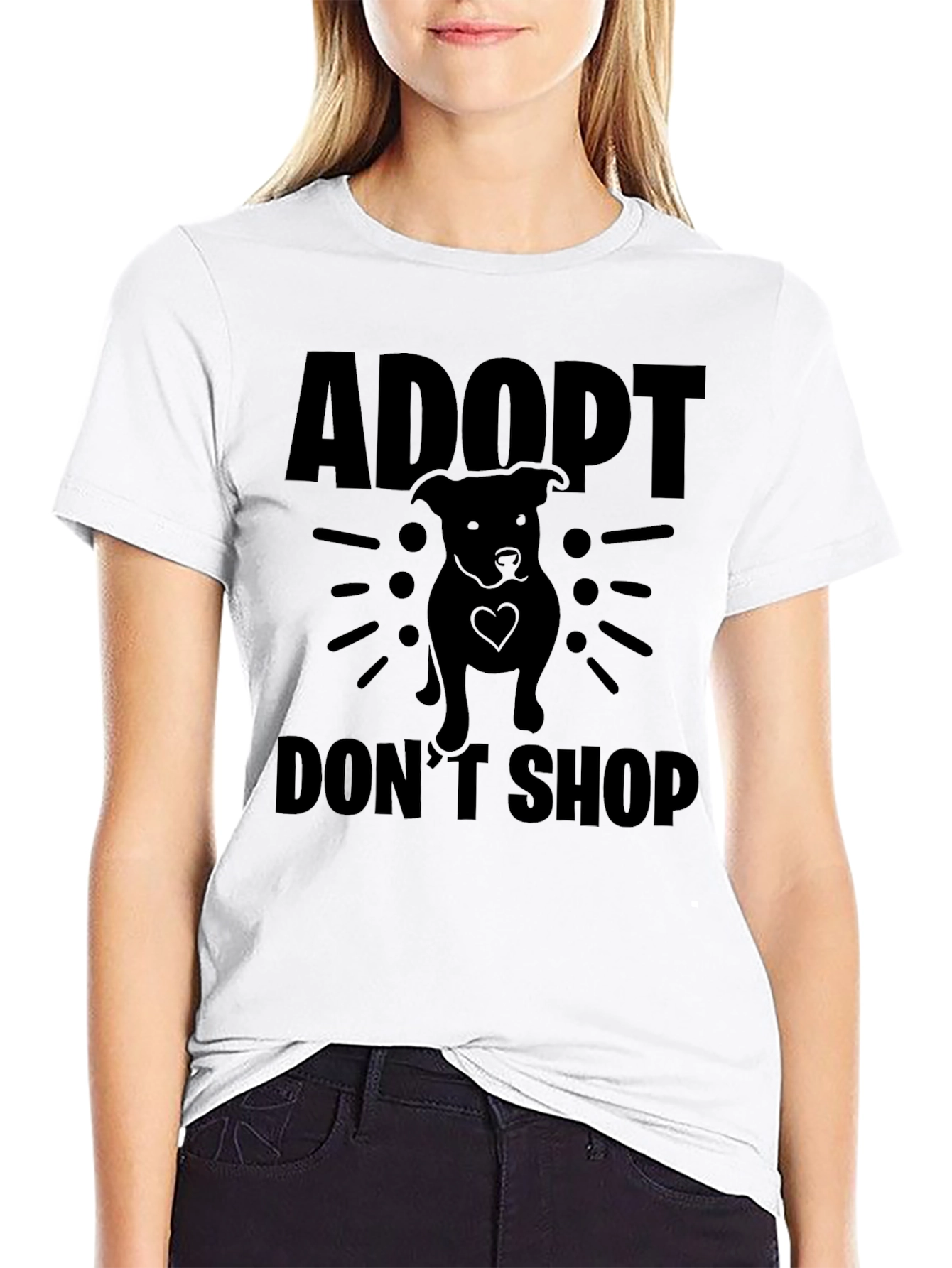 Adopt Dont Shop Graphic T-Shirt