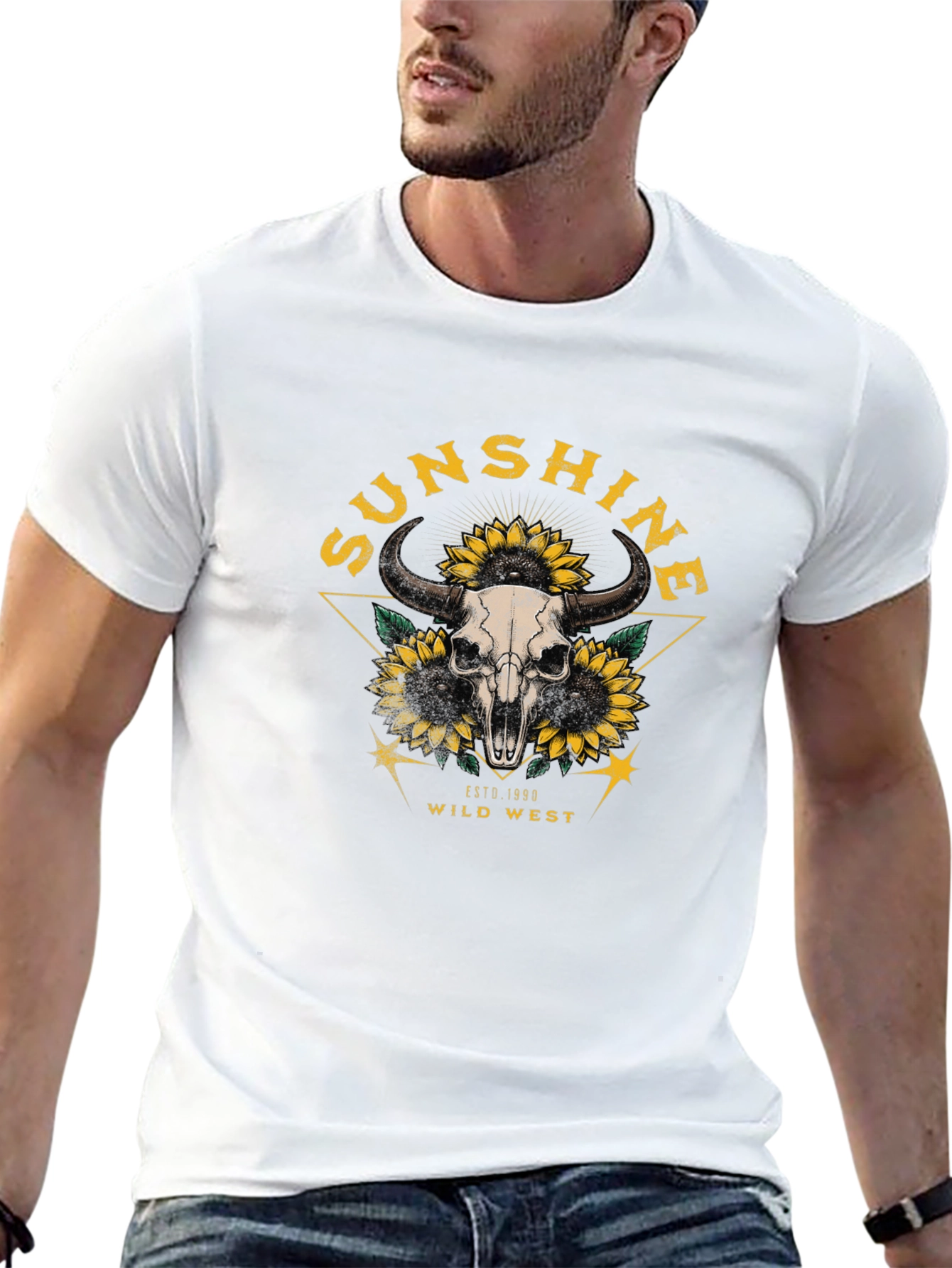 Sunshine Wild West Skull Tee