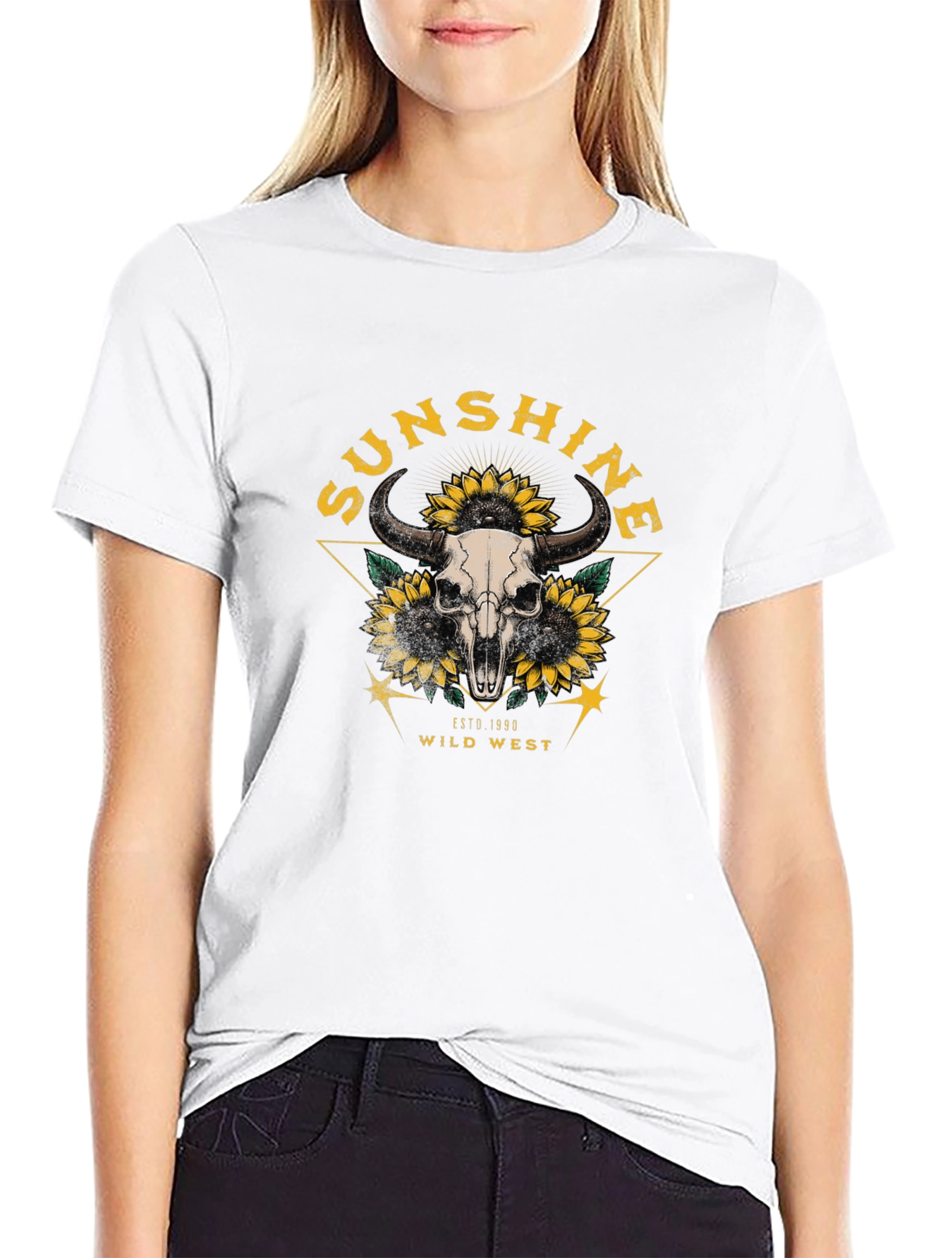Sunshine Wild West Skull Tee