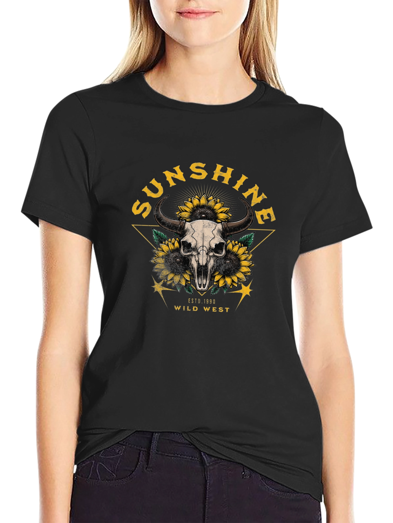Sunshine Wild West Skull Tee