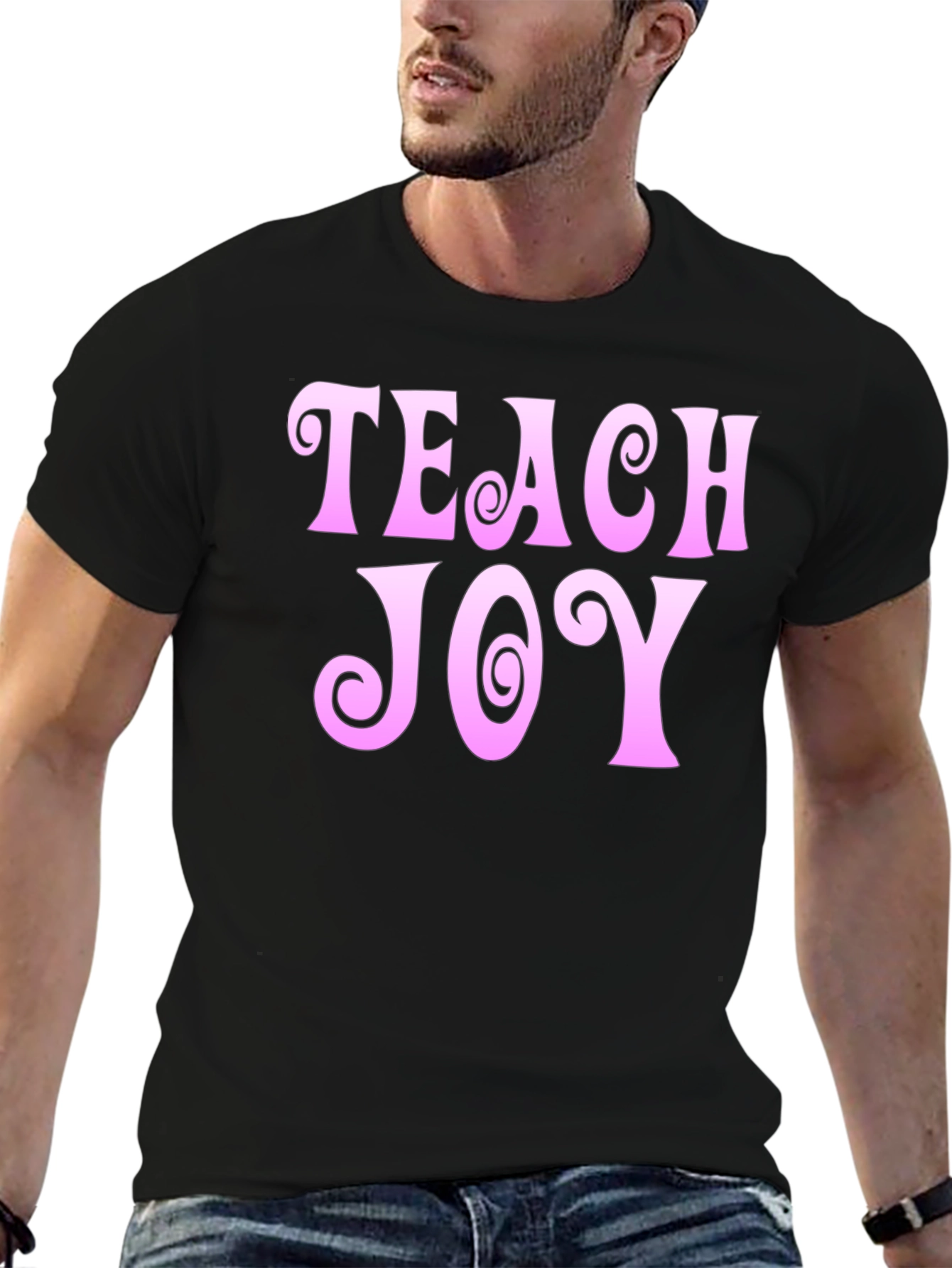 Teach Joy Pink Graphic Tee