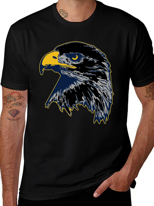 Eagle Graphic Black Cotton Tee