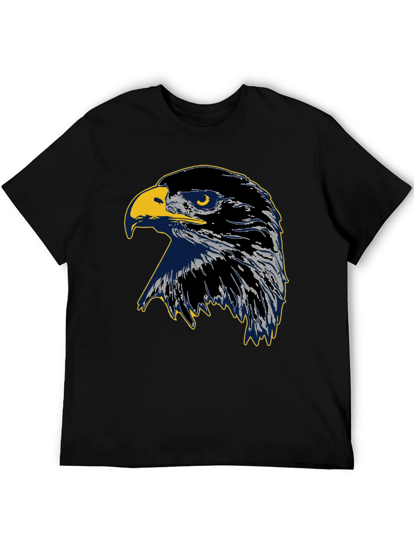 Eagle Graphic Black Cotton Tee