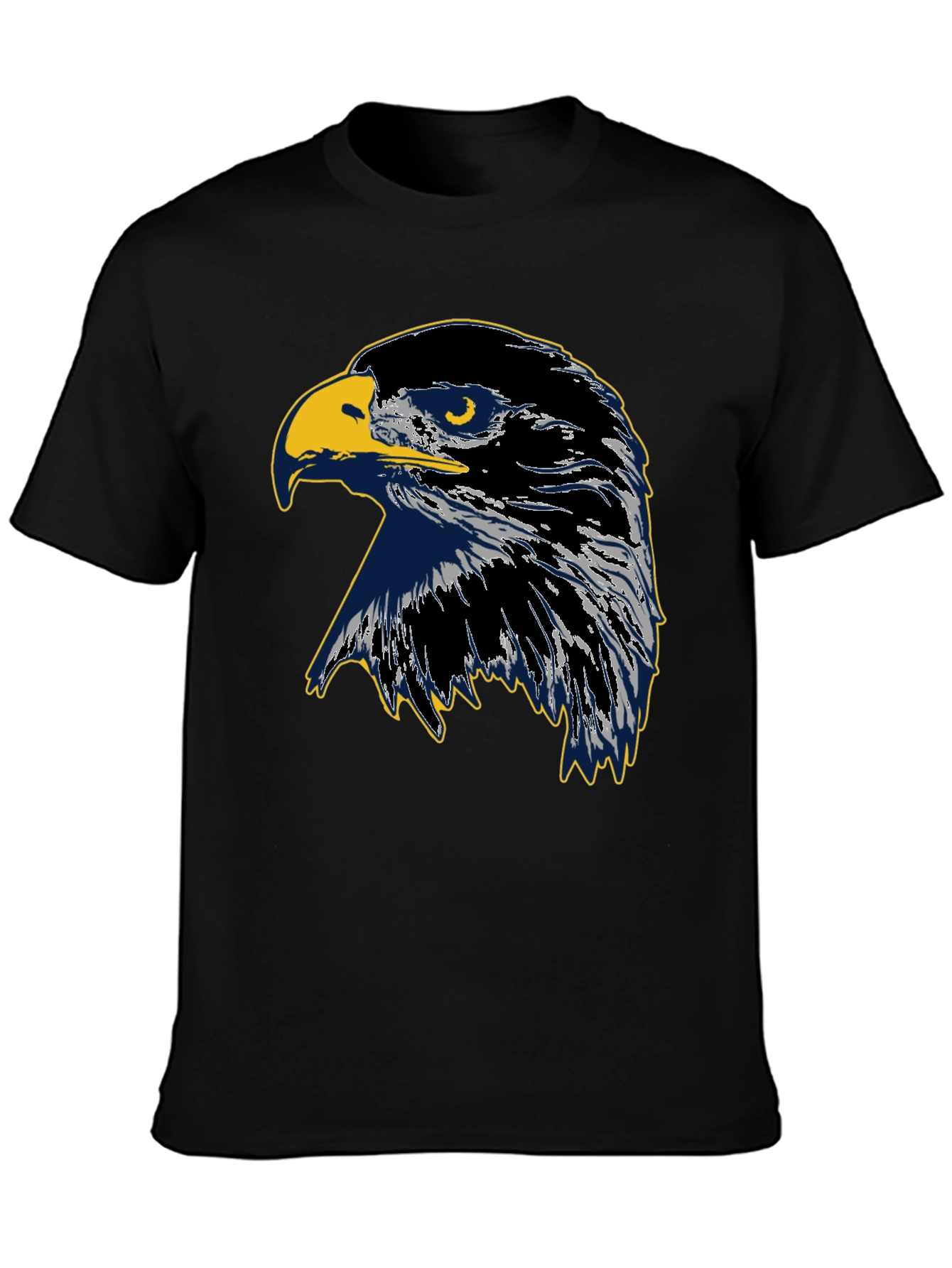 Eagle Graphic Black Cotton Tee