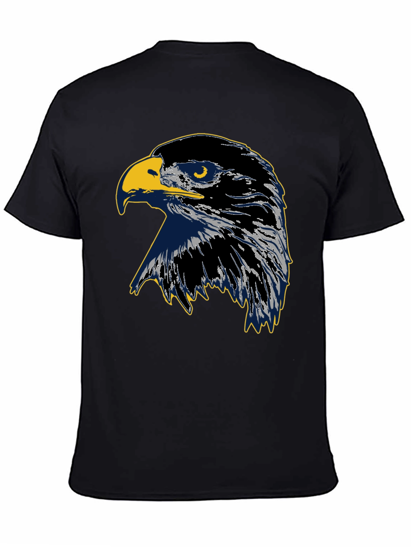 Eagle Graphic Black Cotton Tee