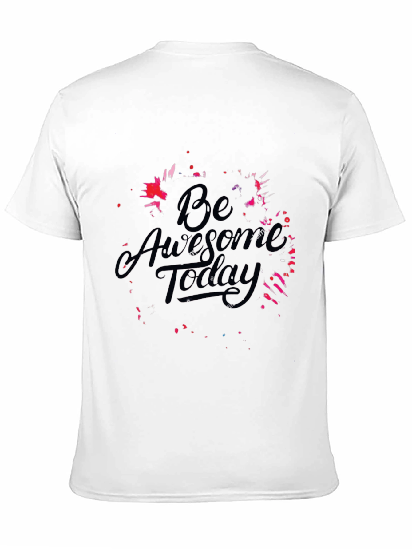 Be Awesome Today Black T-Shirt - Motivational Graphic Tee