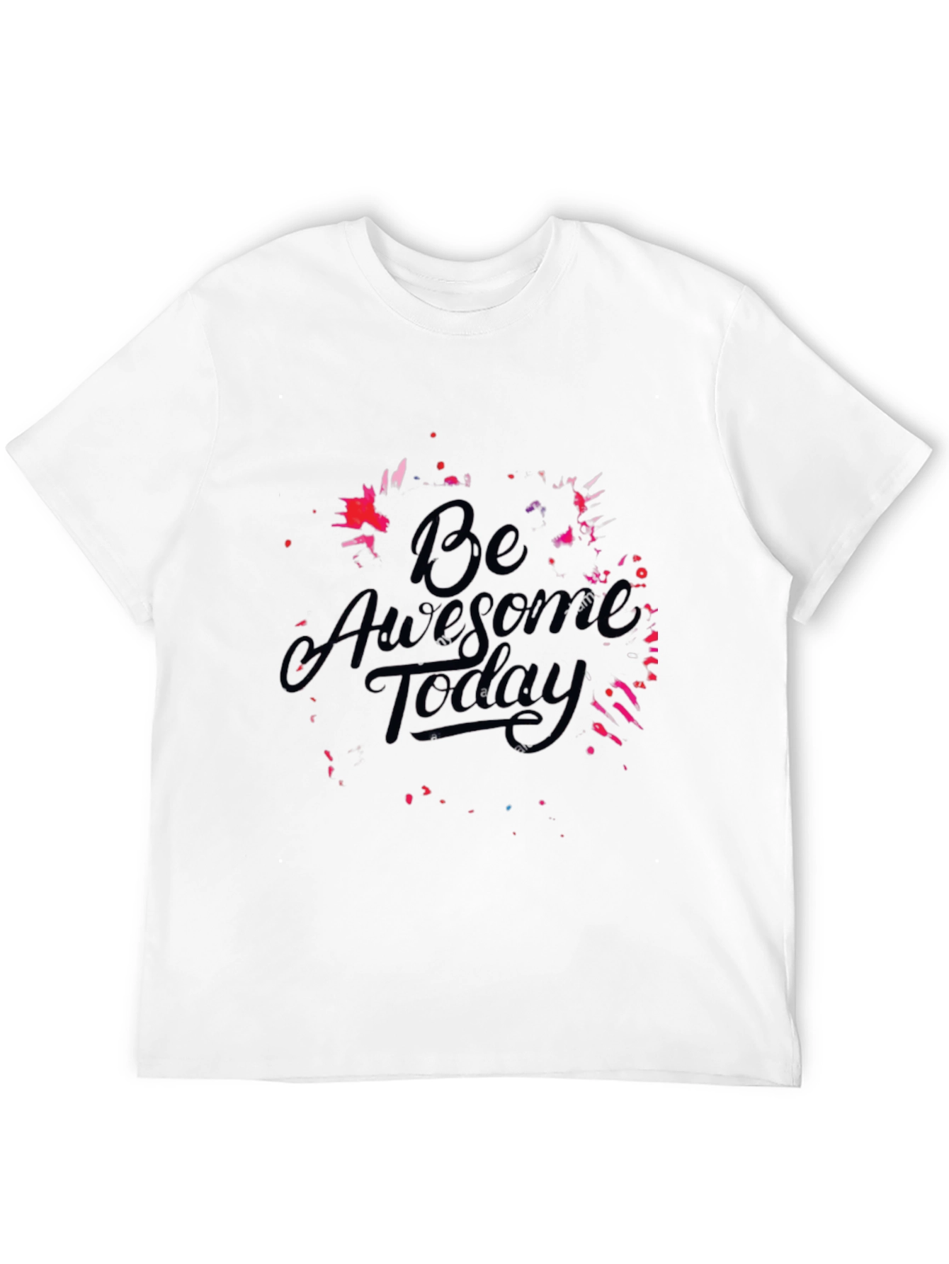 Be Awesome Today Black T-Shirt - Motivational Graphic Tee