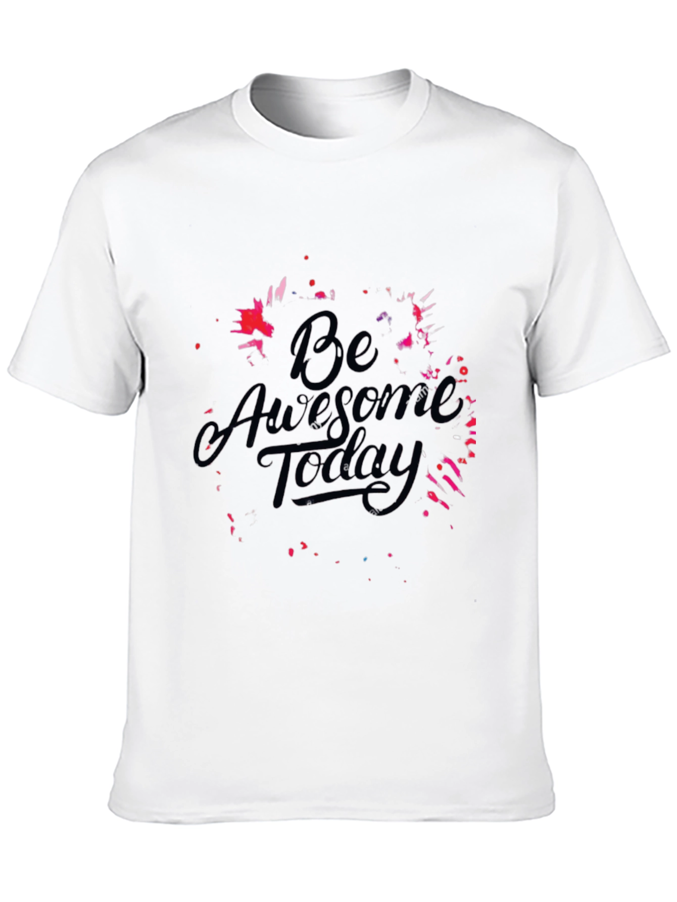 Be Awesome Today Black T-Shirt - Motivational Graphic Tee