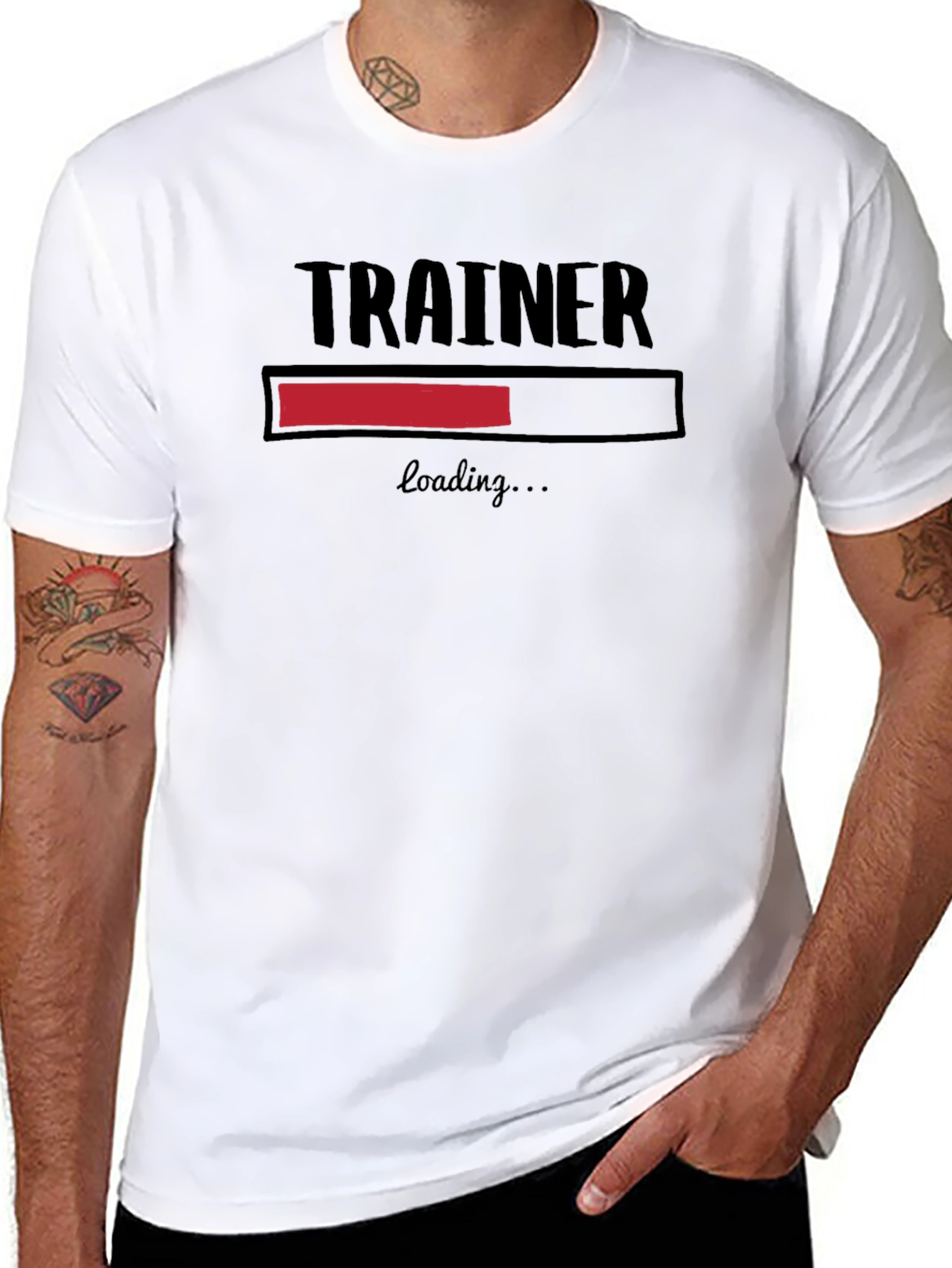 Trainer Loading Black Graphic T-Shirt