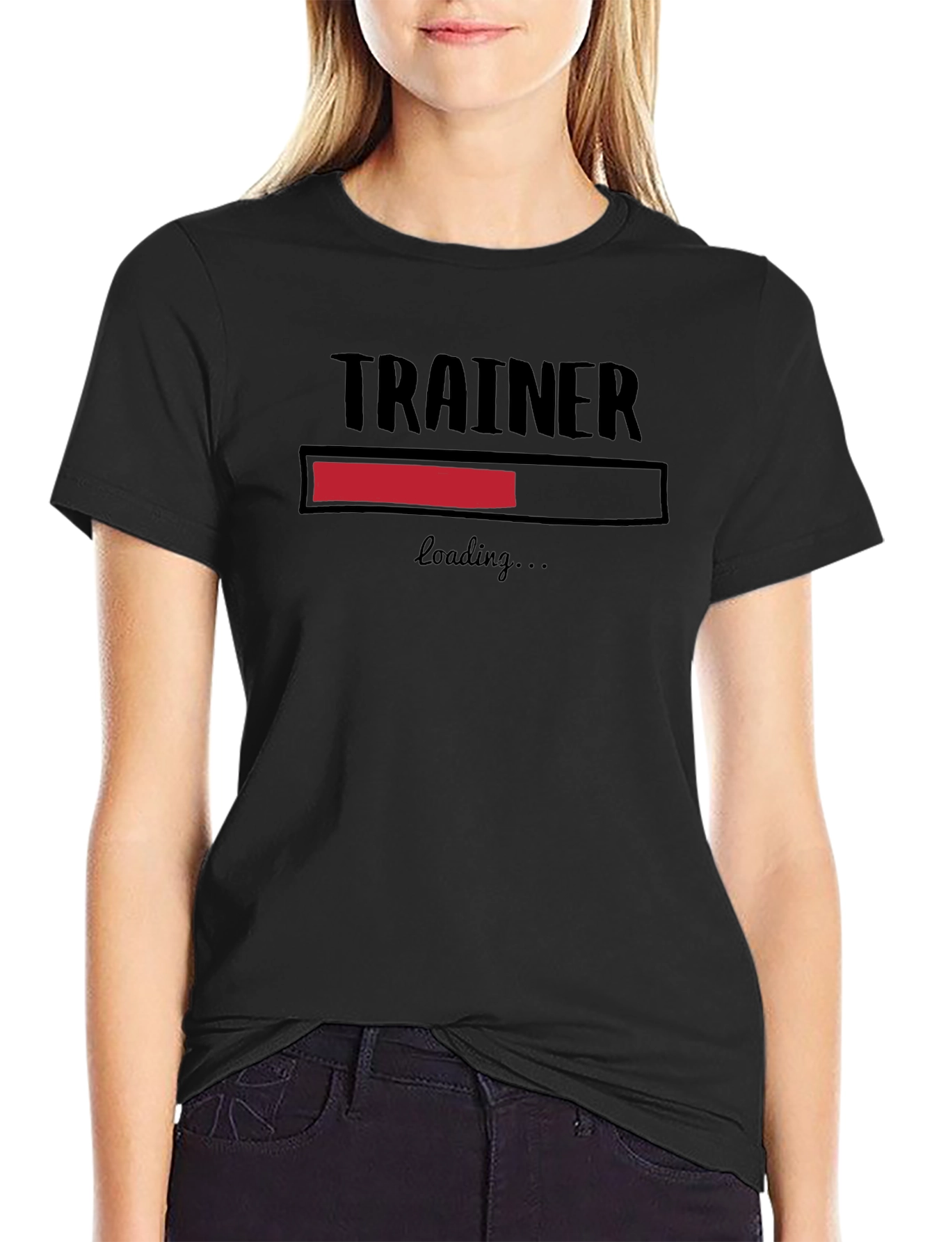 Trainer Loading Black Graphic T-Shirt