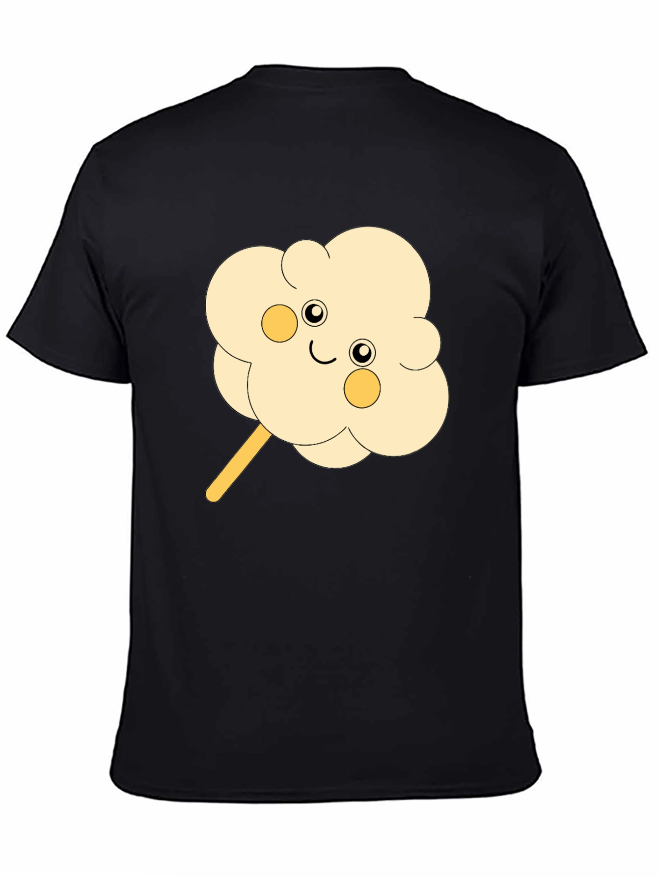 Cute Cotton Candy Graphic Tee - Black