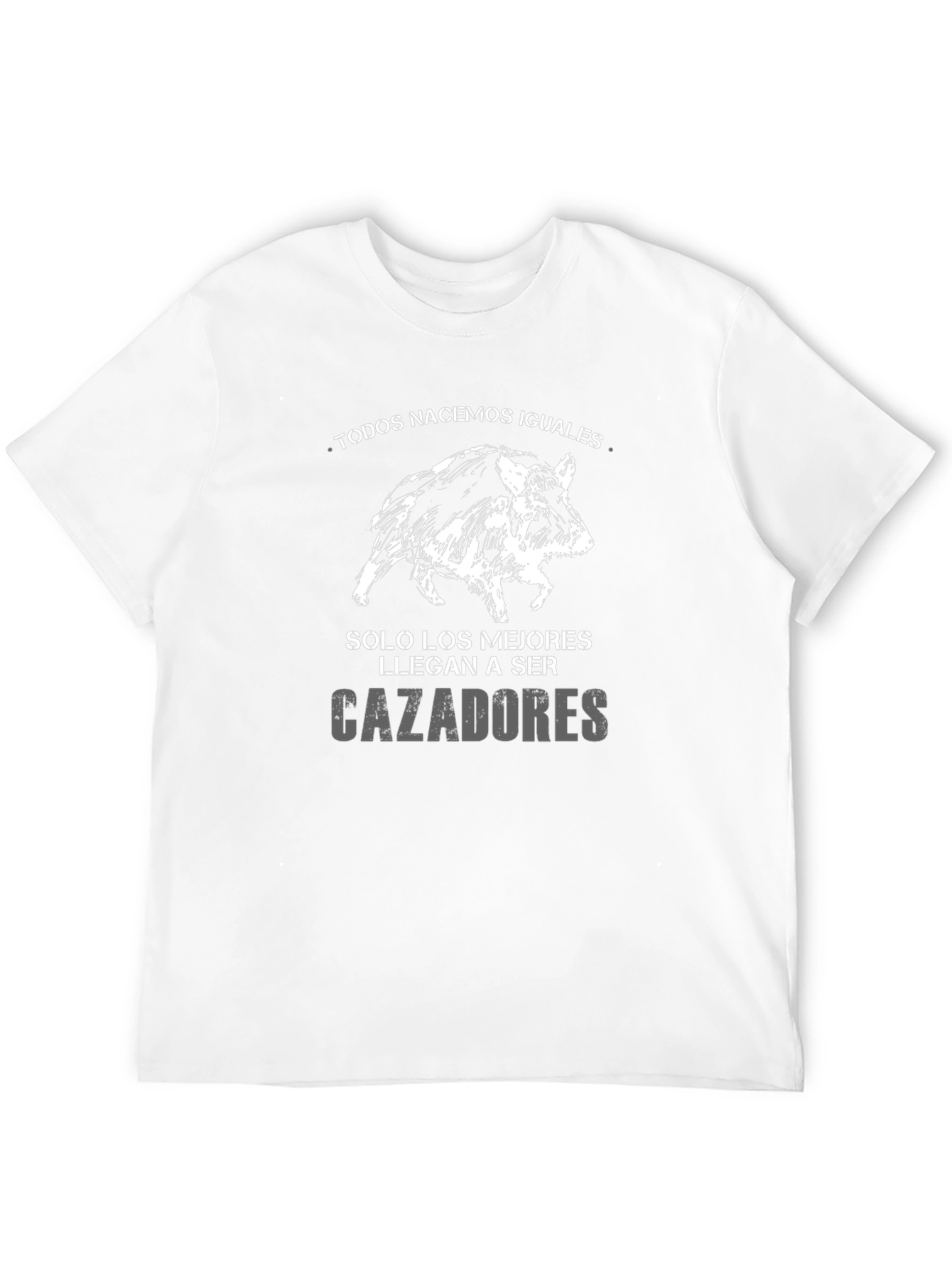 Mens Hunting T-Shirt - Hog Design