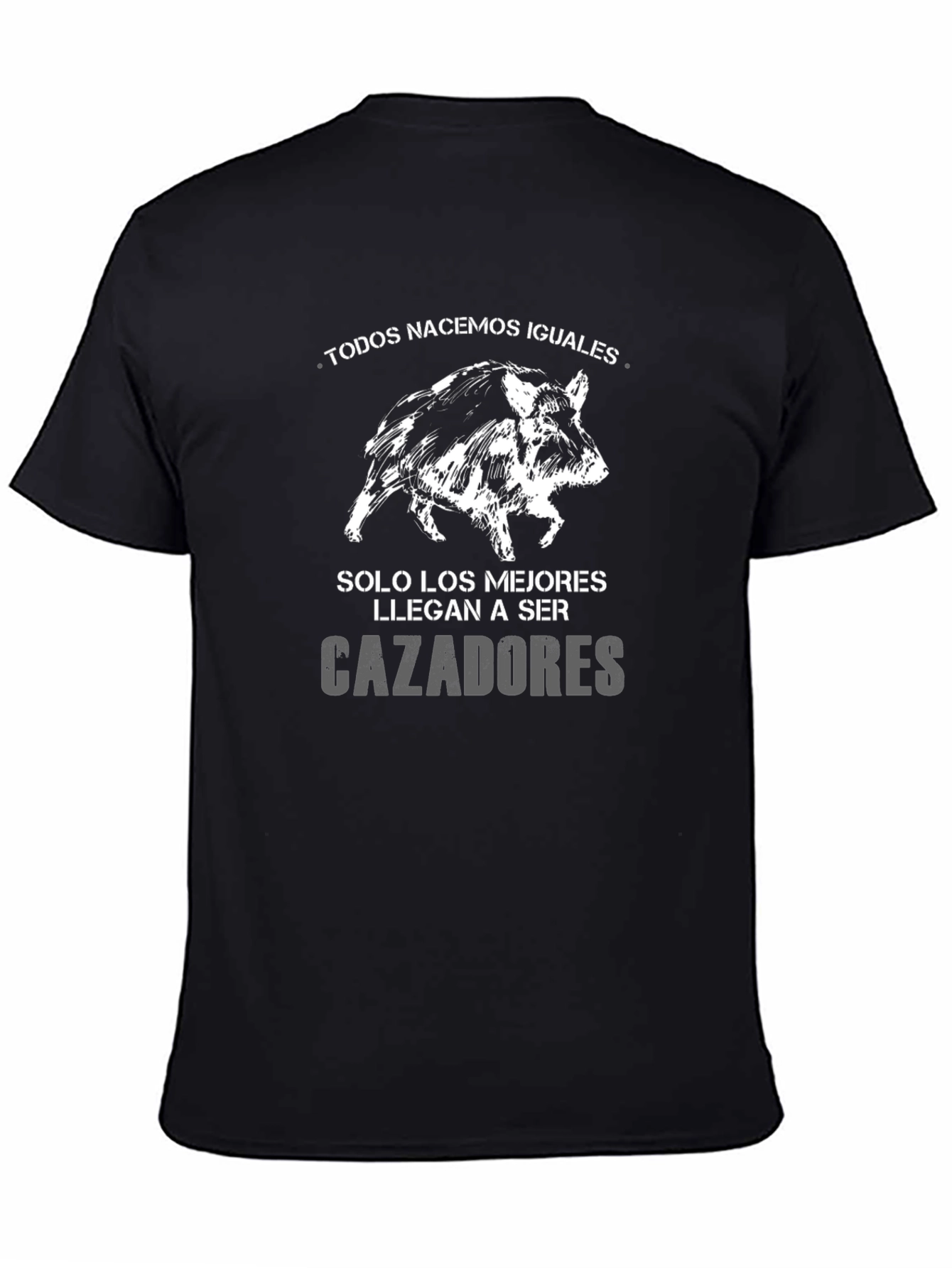 Mens Hunting T-Shirt - Hog Design