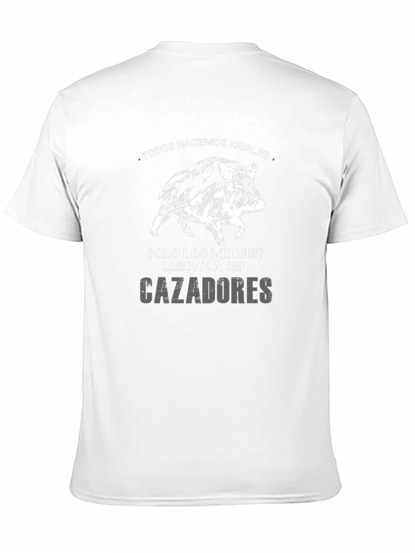 Mens Hunting T-Shirt - Hog Design