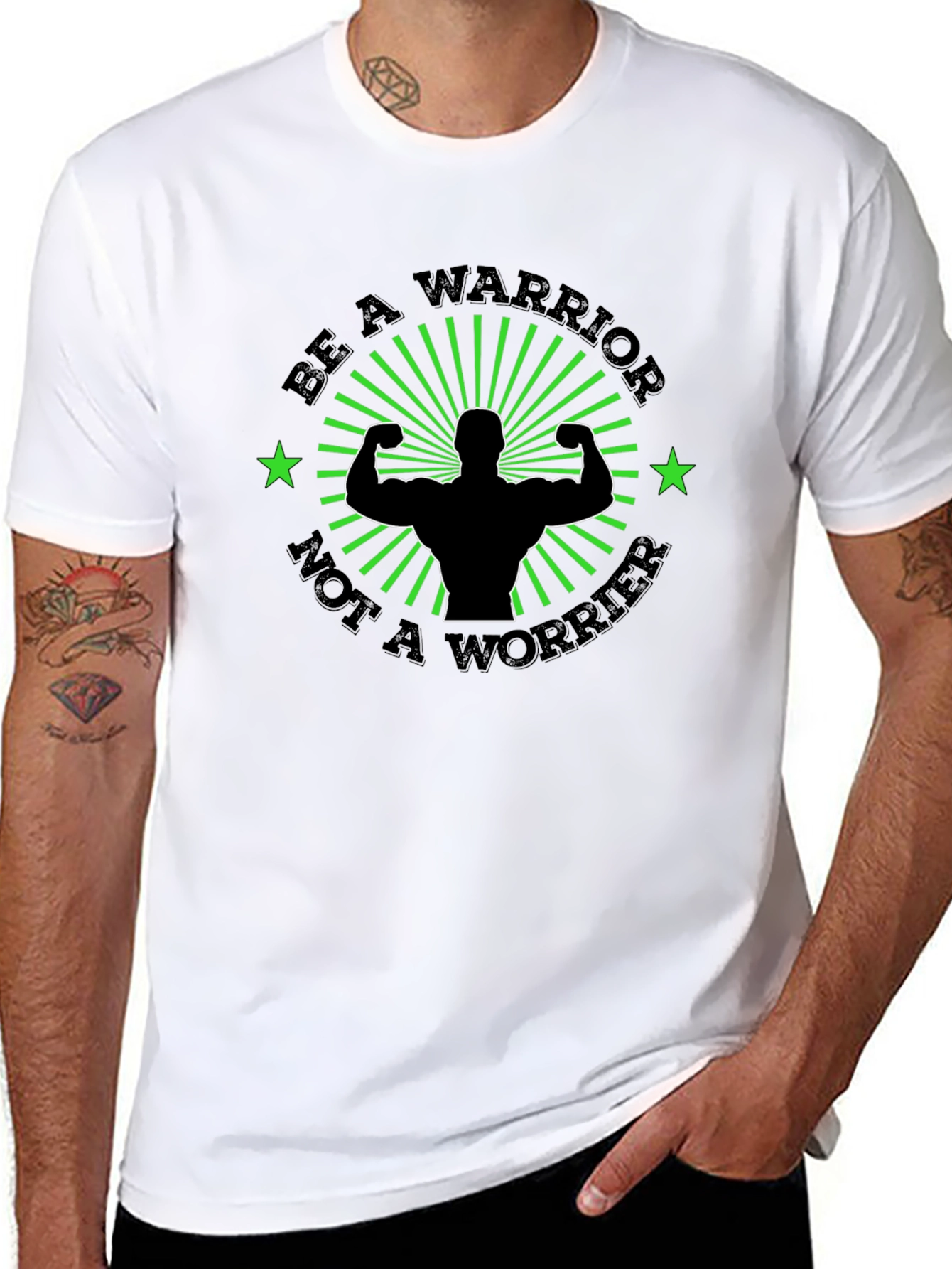 Be A Warrior T-Shirt: Motivational Gym Shirt