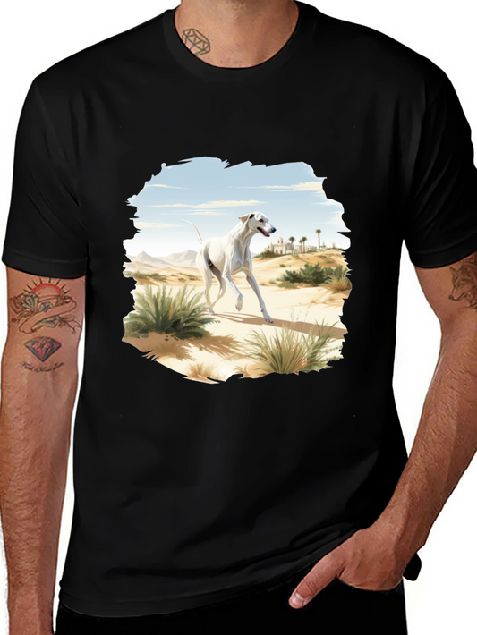 Desert Dog Graphic Tee - Stylish Black T-Shirt
