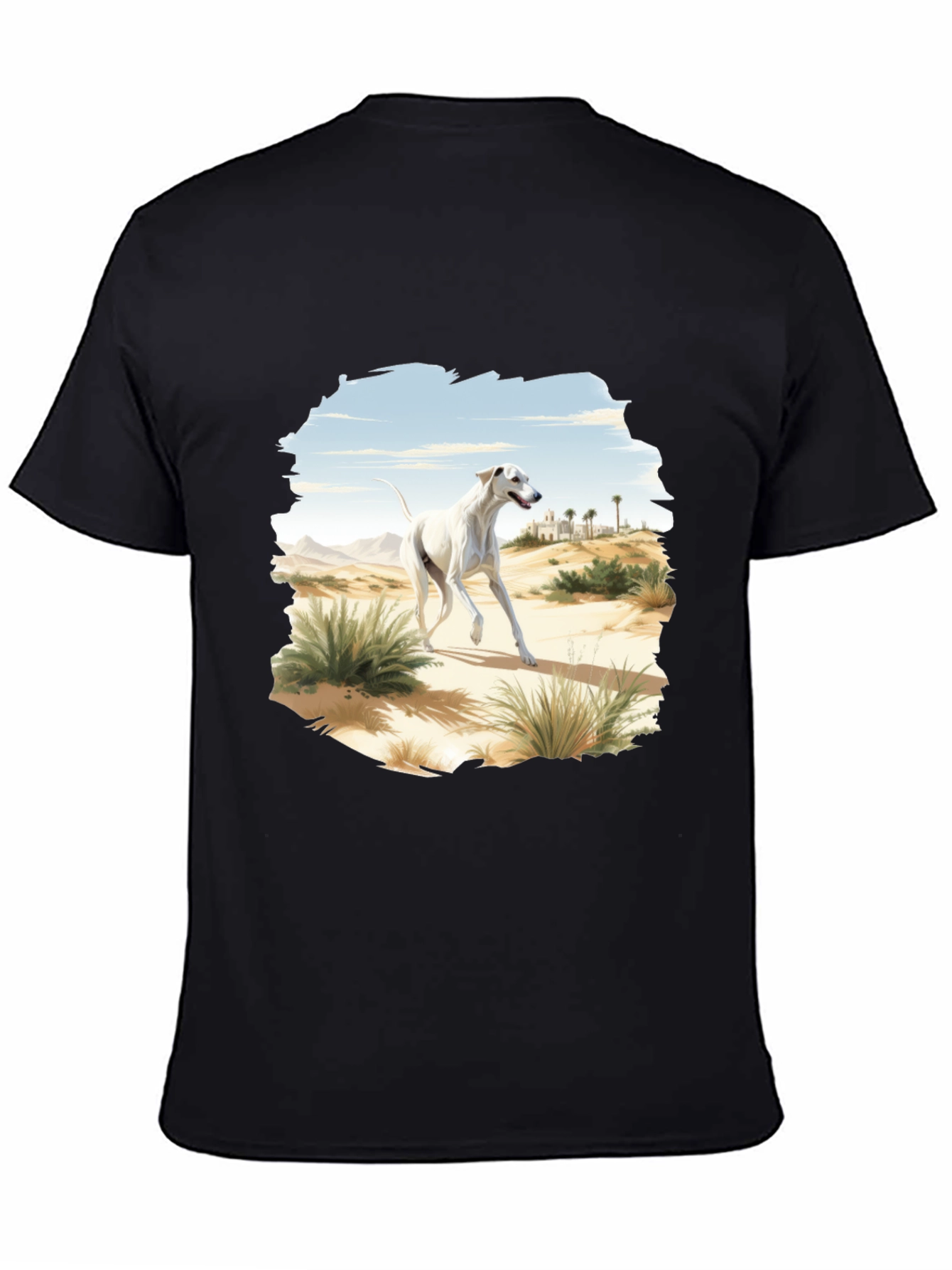 Desert Dog Graphic Tee - Stylish Black T-Shirt