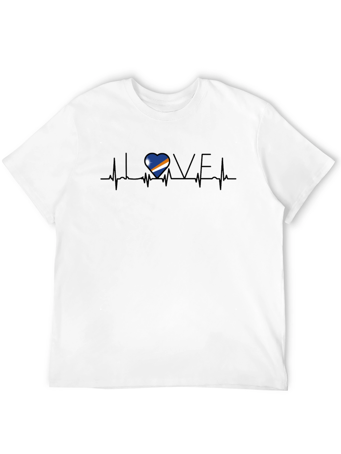 Marshall Islands Love Heartbeat T-Shirt
