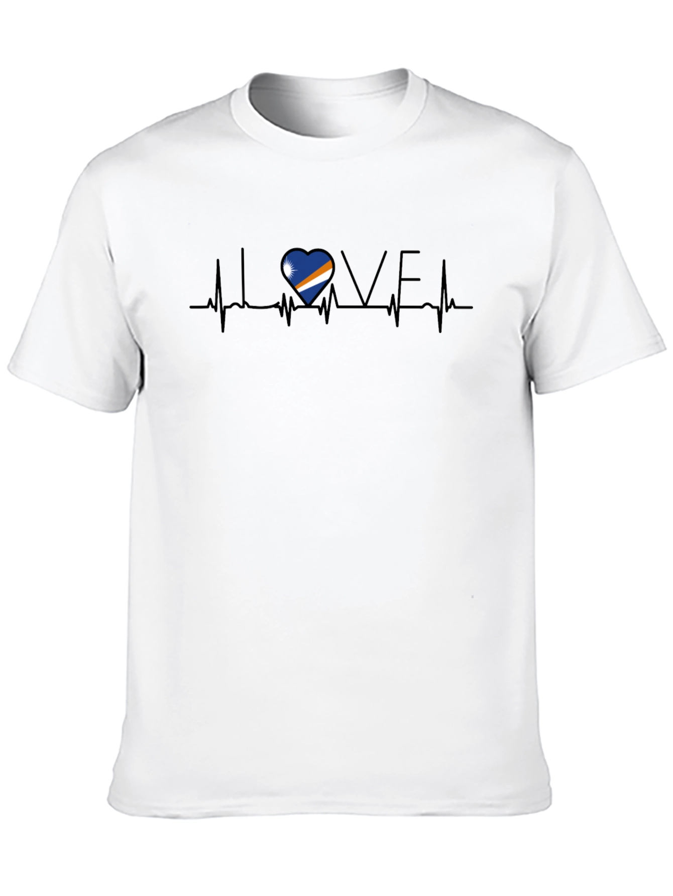 Marshall Islands Love Heartbeat T-Shirt