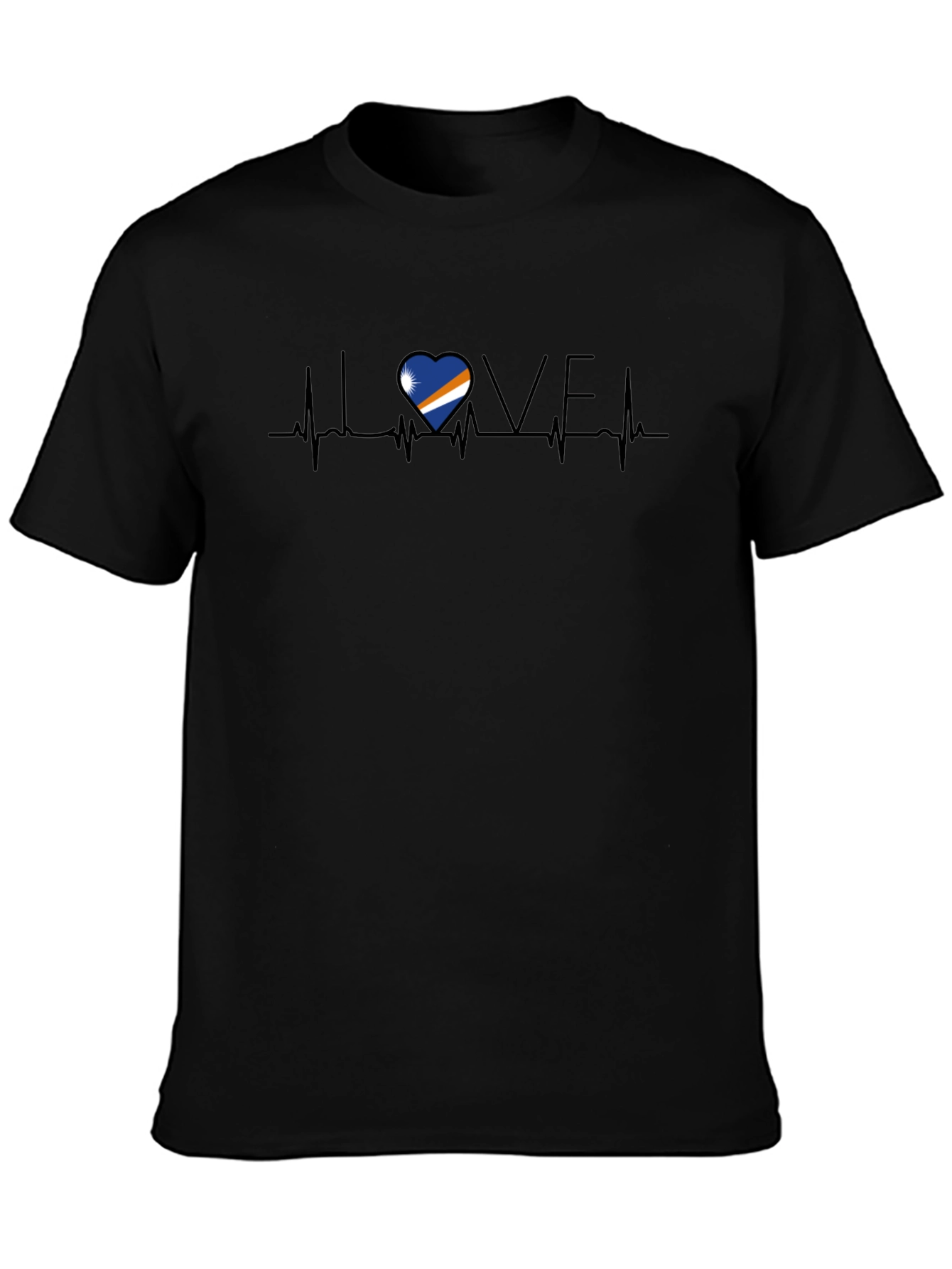 Marshall Islands Love Heartbeat T-Shirt