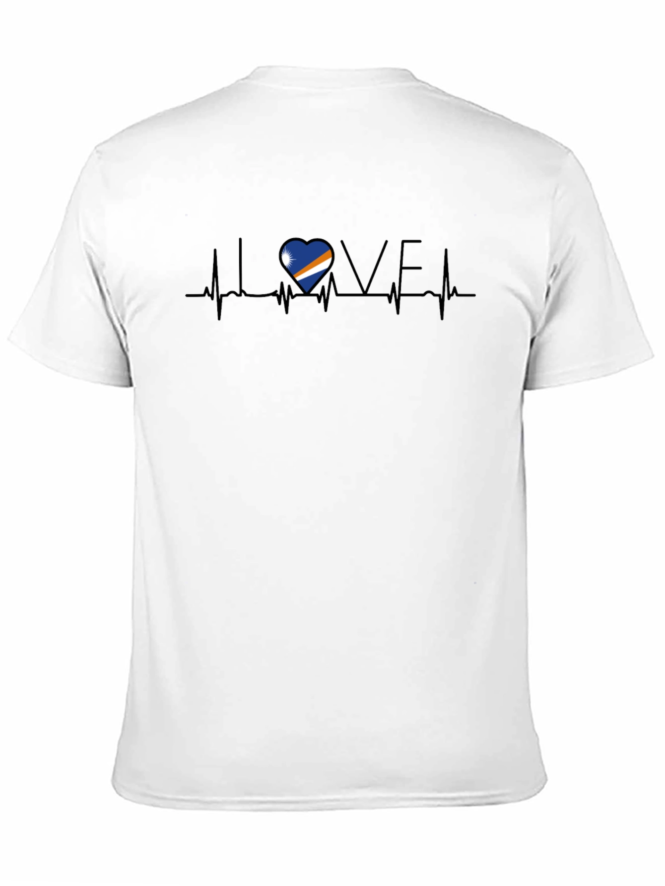 Marshall Islands Love Heartbeat T-Shirt