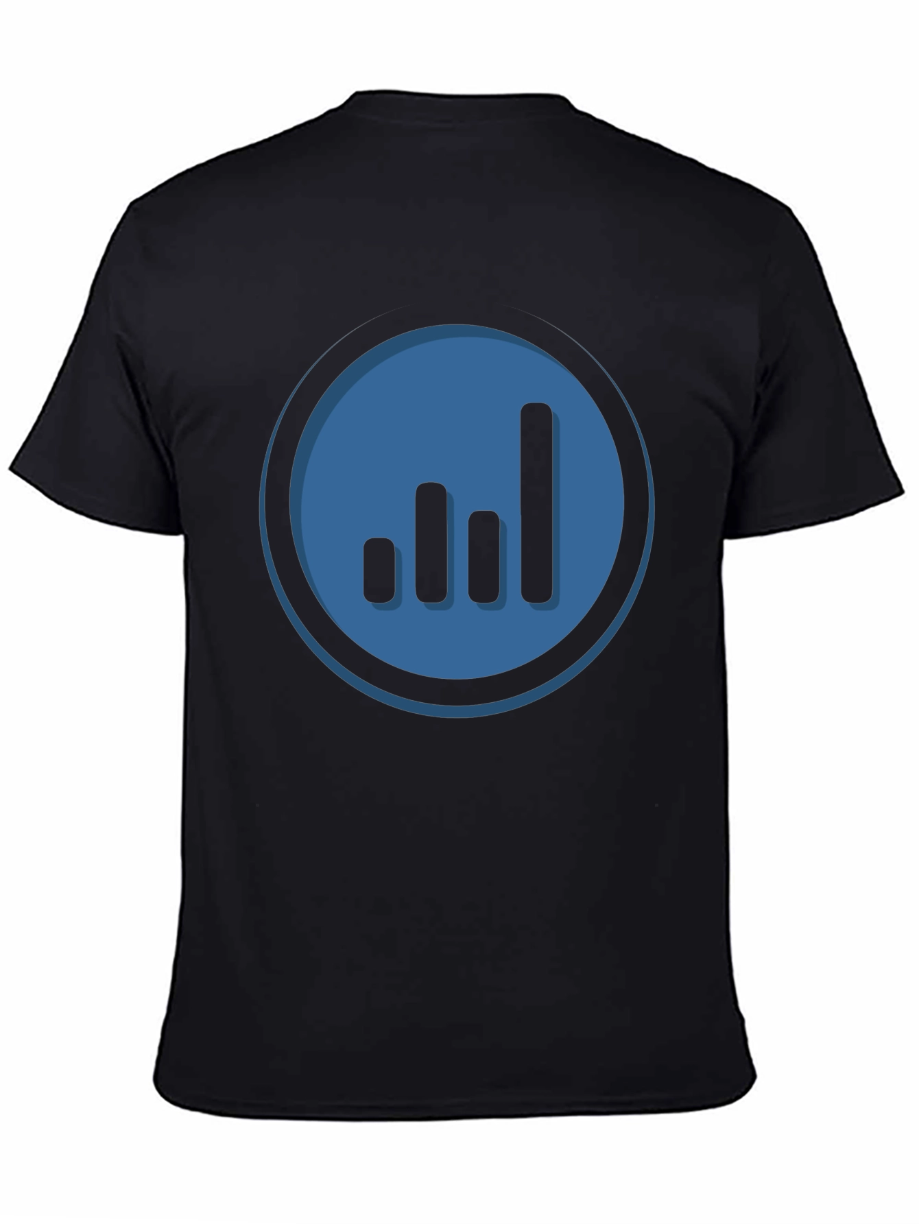 Signal Strength Graphic Tee - Black Cotton T-Shirt