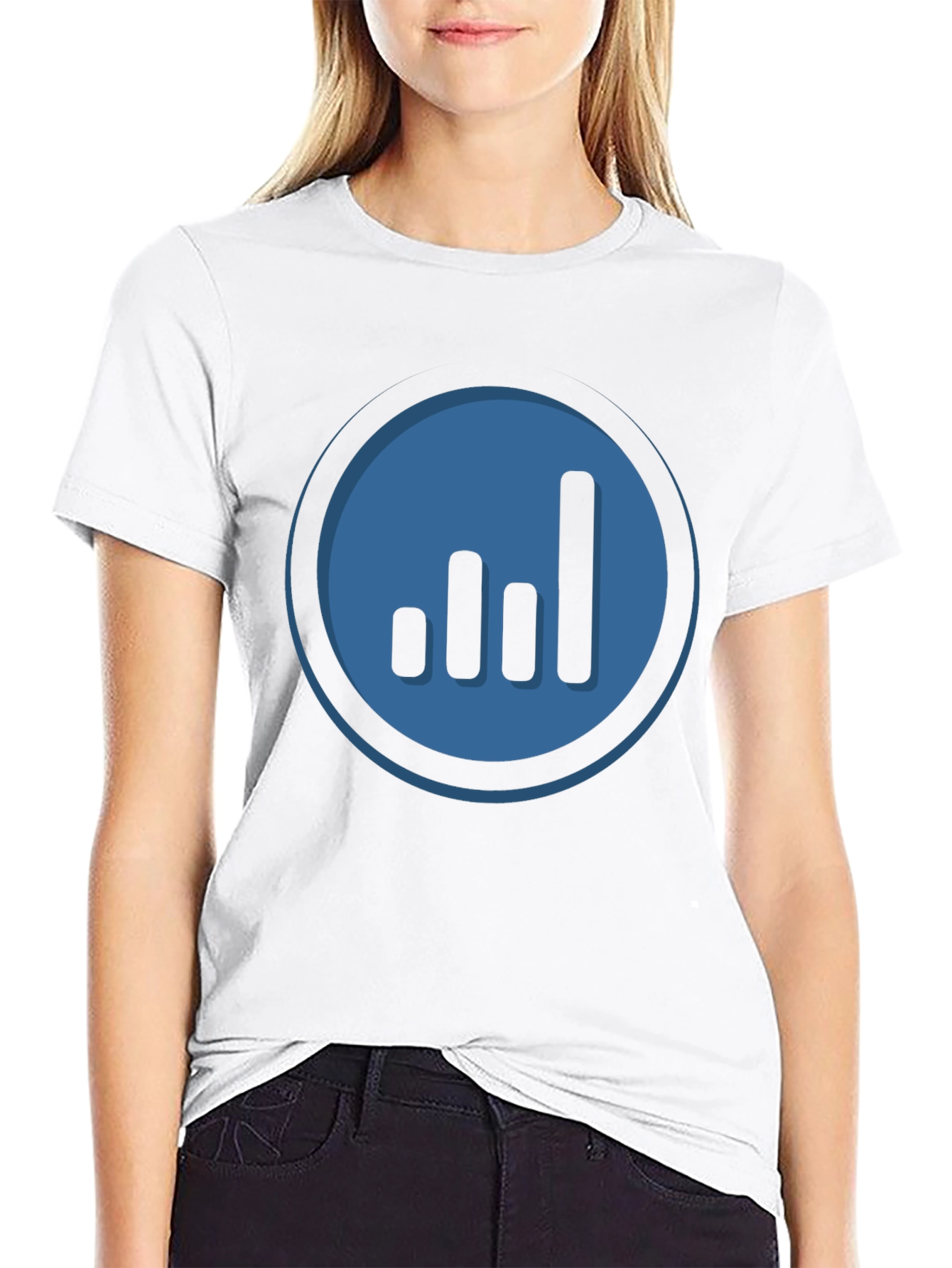 Signal Strength Graphic Tee - Black Cotton T-Shirt