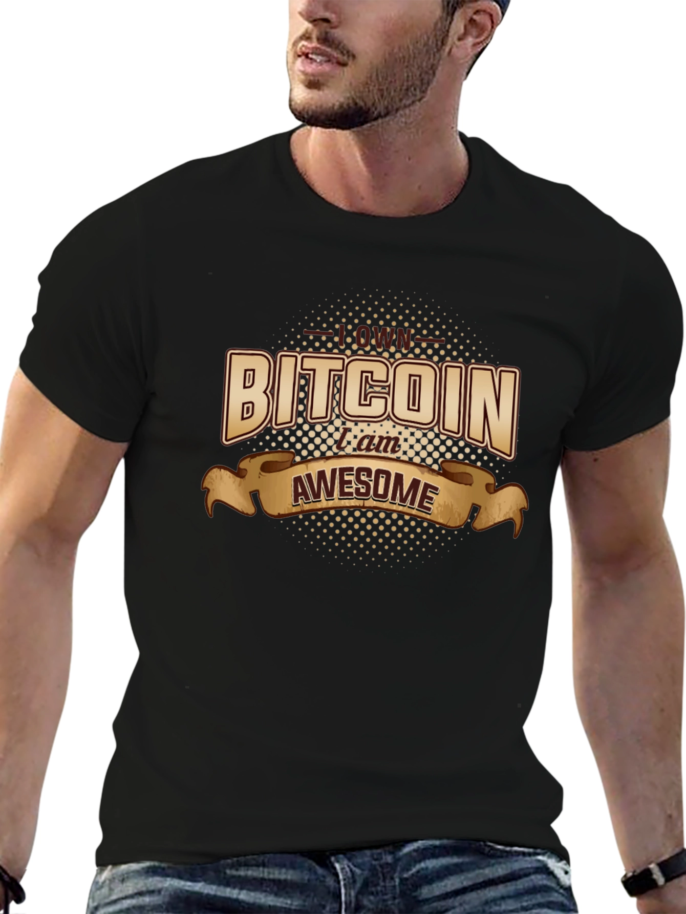 Bitcoin Awesome Black T-Shirt