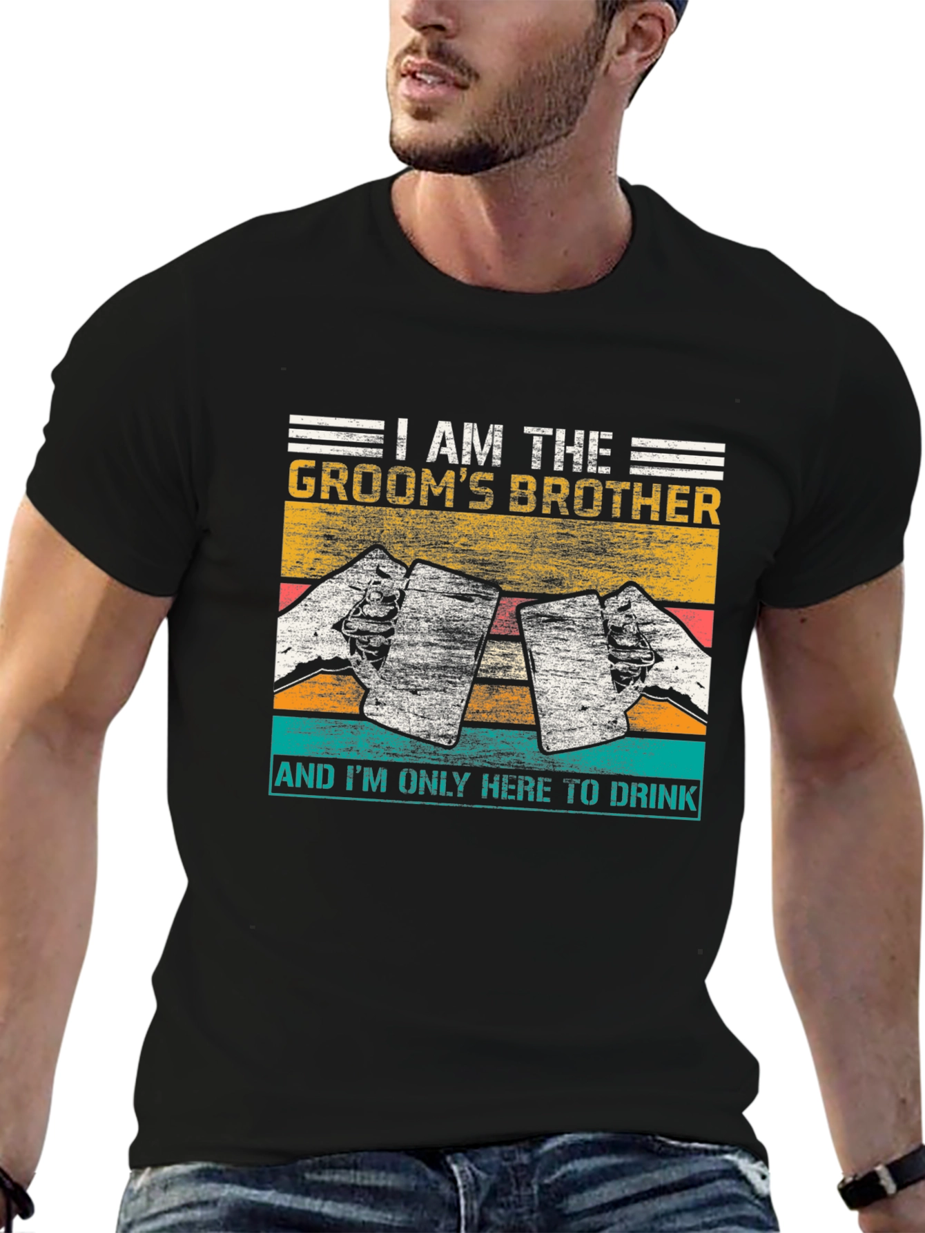 Grooms Brother Beer T-Shirt - Wedding Party Apparel