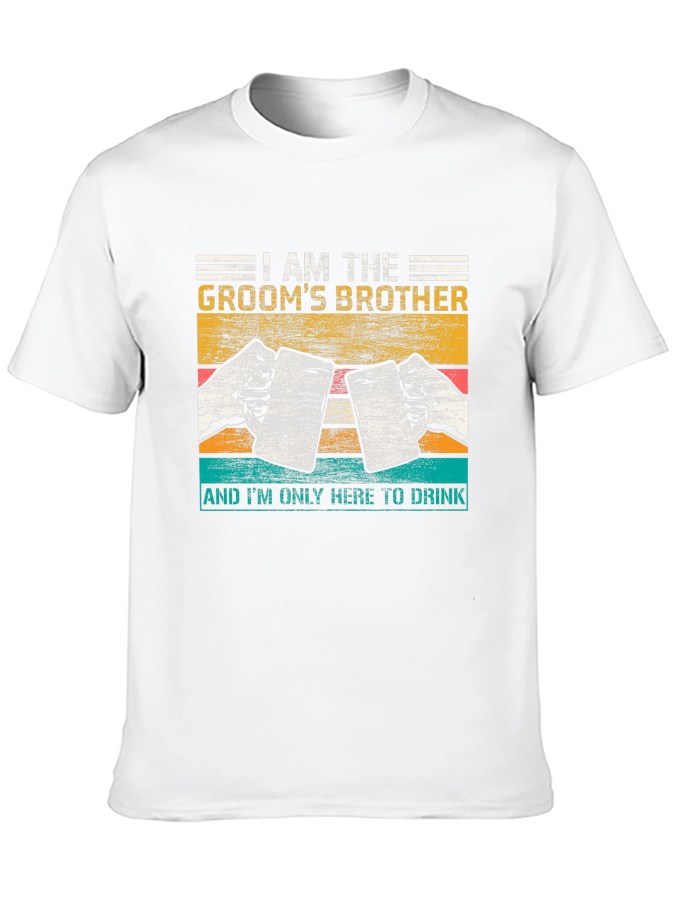 Grooms Brother Beer T-Shirt - Wedding Party Apparel