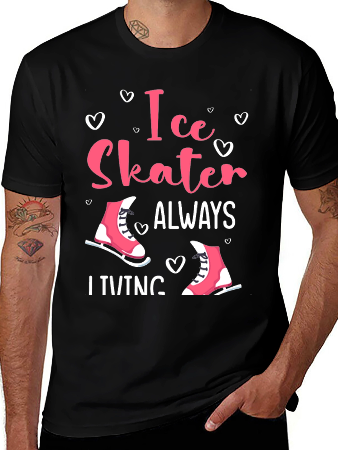 Ice Skater Always Skating Tee
