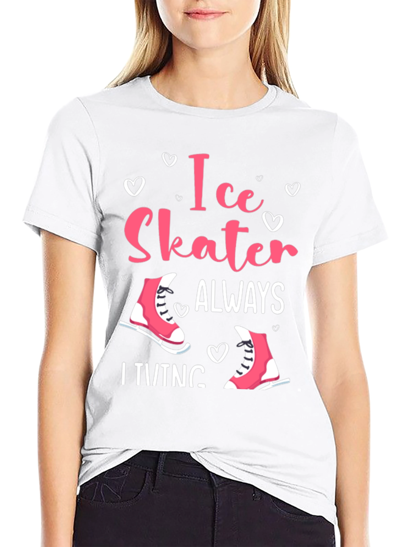 Ice Skater Always Skating Tee