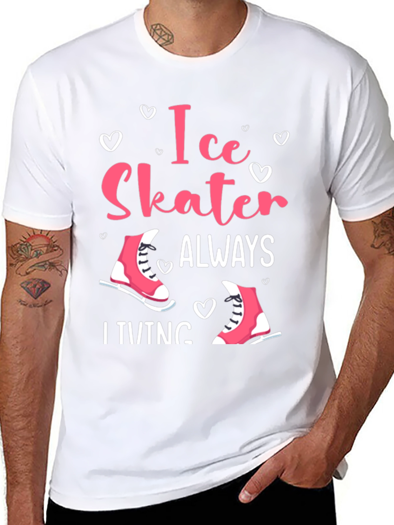 Ice Skater Always Skating Tee