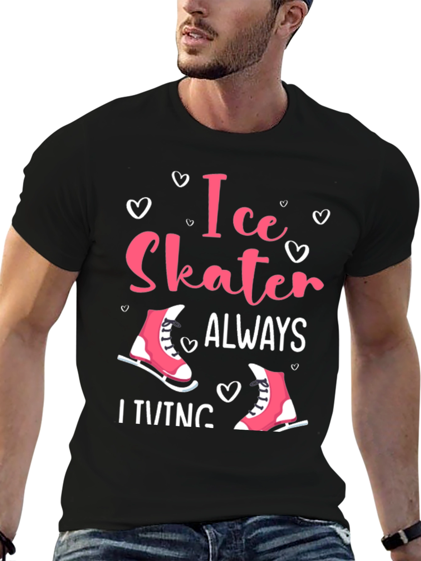 Ice Skater Always Skating Tee