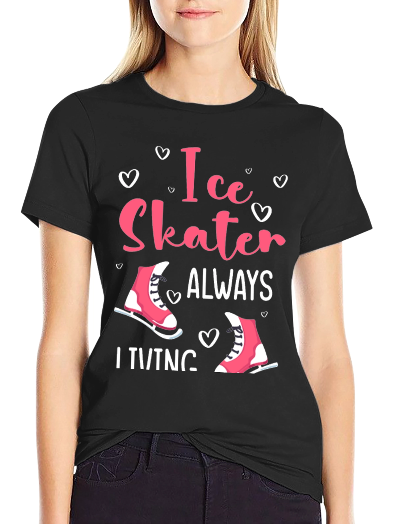 Ice Skater Always Skating Tee