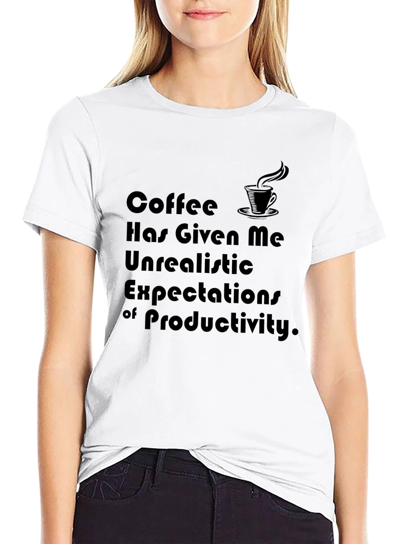 Coffee Expectations T-Shirt - Funny Graphic Tee