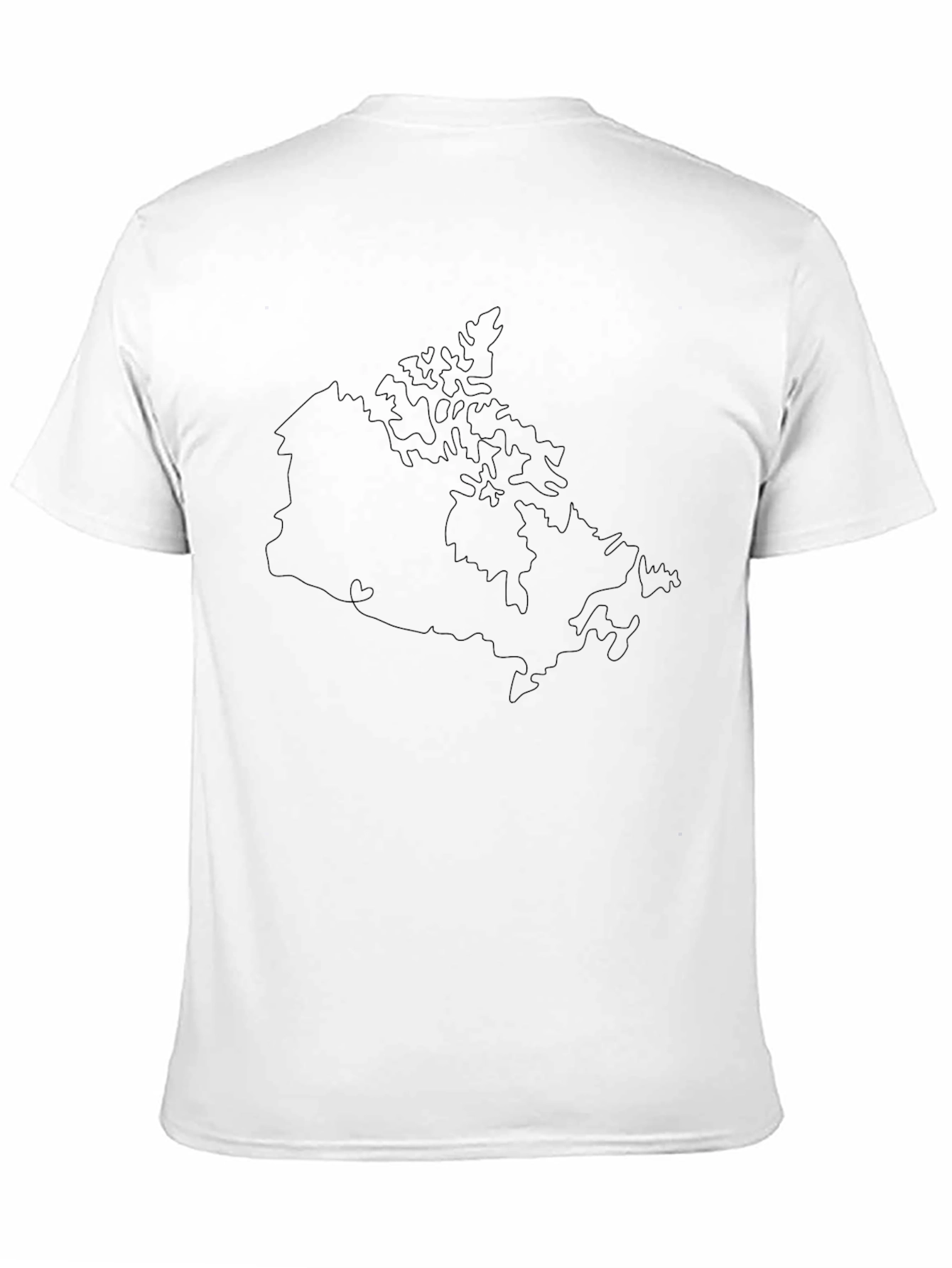 Canada Outline Black T-Shirt