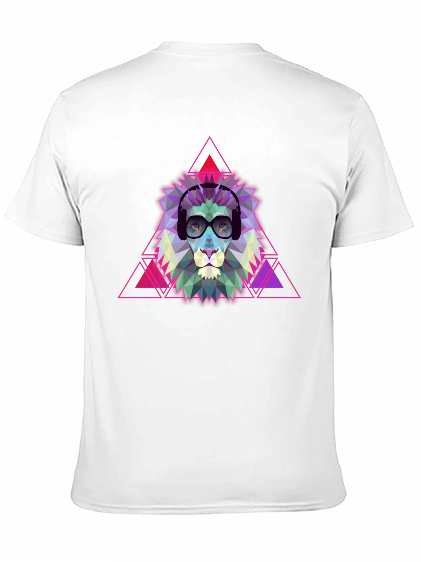 Geometric Lion Graphic Tee - Cool & Trendy!