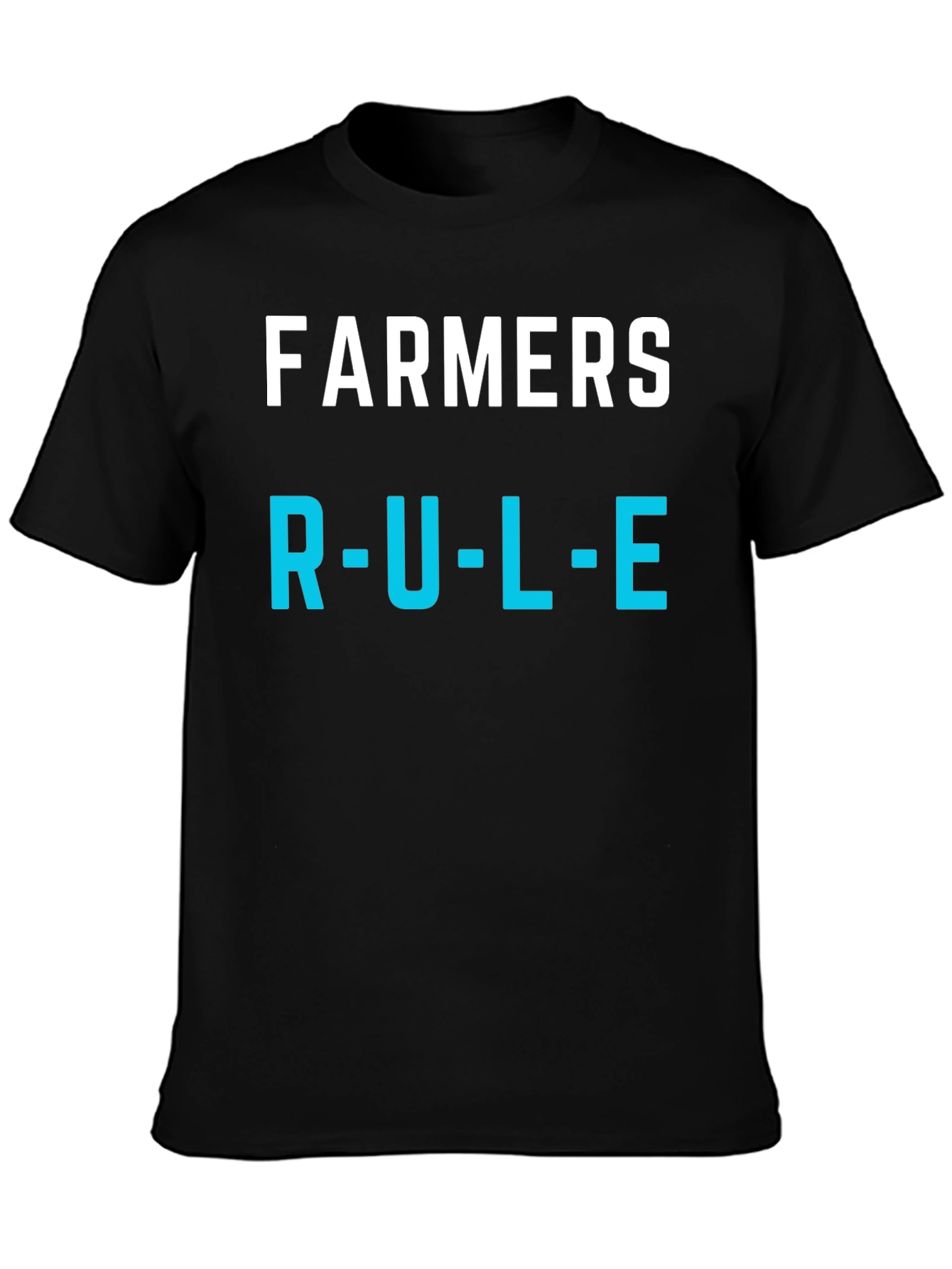 Farmers Rule T-Shirt - Black