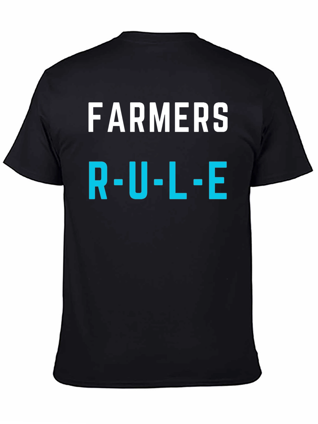 Farmers Rule T-Shirt - Black