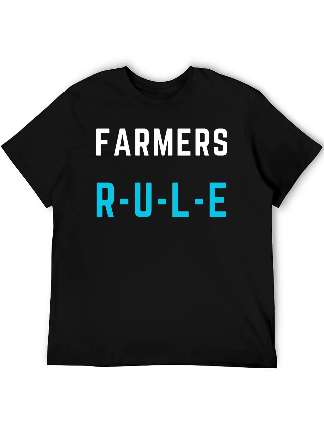 Farmers Rule T-Shirt - Black