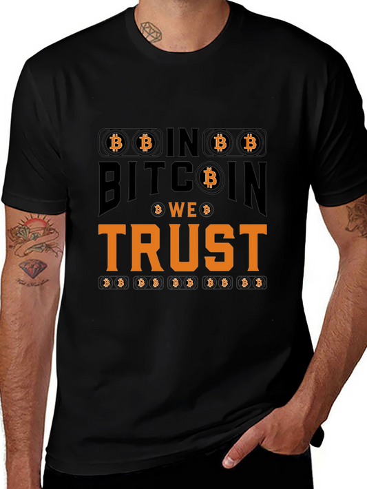 Bitcoin We Trust Black T-Shirt Crypto Currency Tee