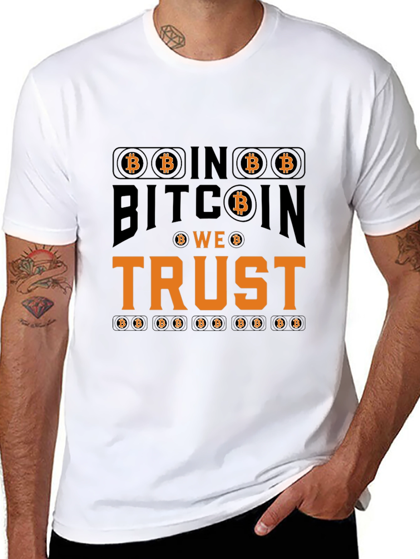 Bitcoin We Trust Black T-Shirt Crypto Currency Tee