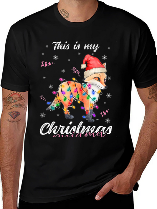Christmas Fox Mama T-Shirt