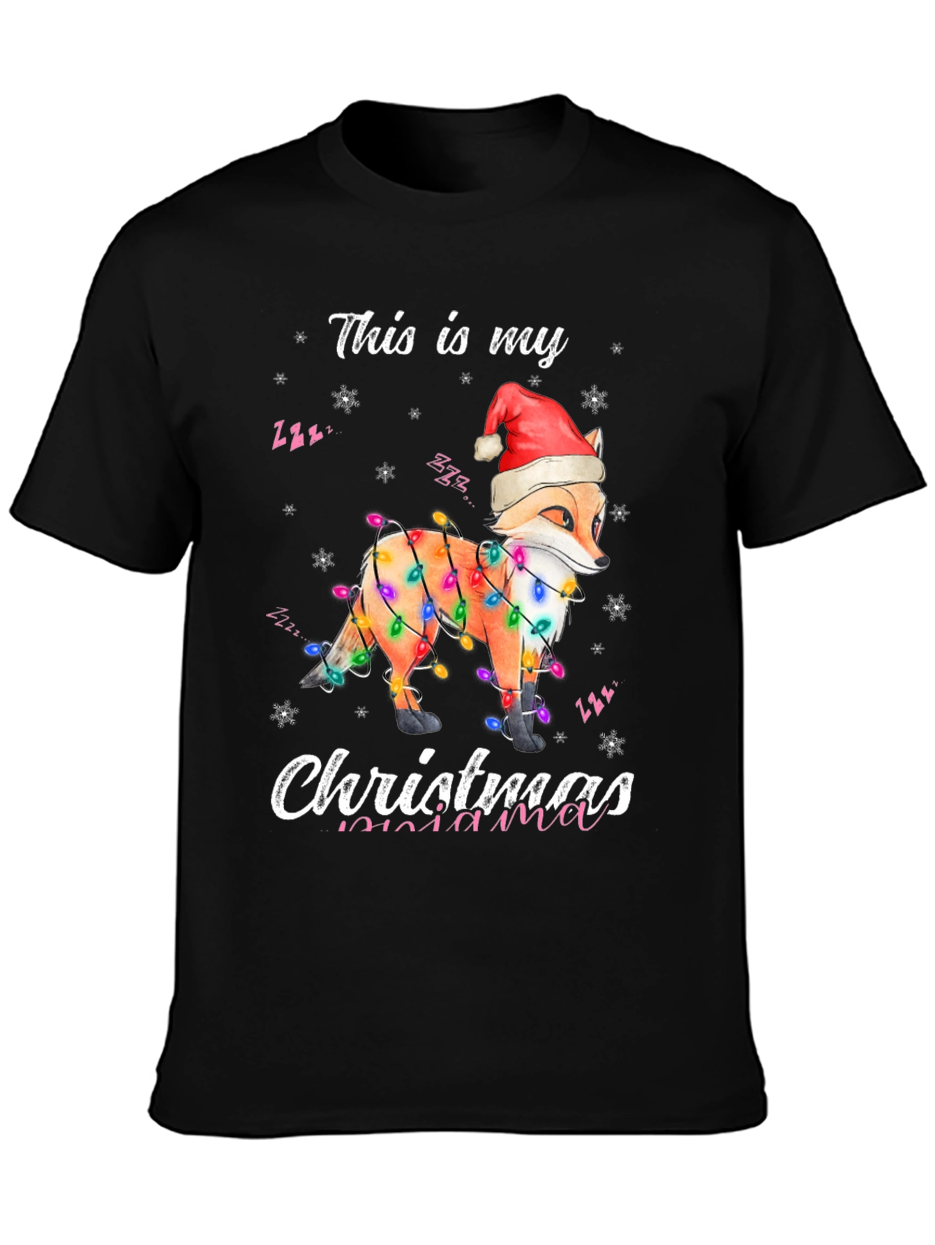 Christmas Fox Mama T-Shirt